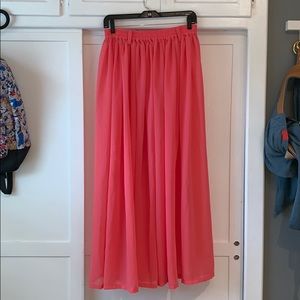 Chiffon maxi skirt